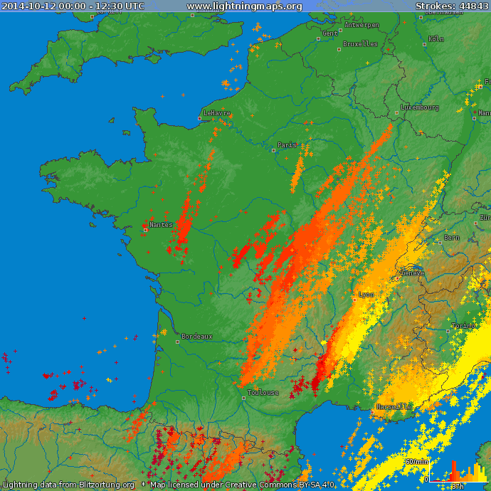 Image d'illustration pour Dégâts liés aux orages : Maine et Loire, Indre, Saône et Loire, Jura