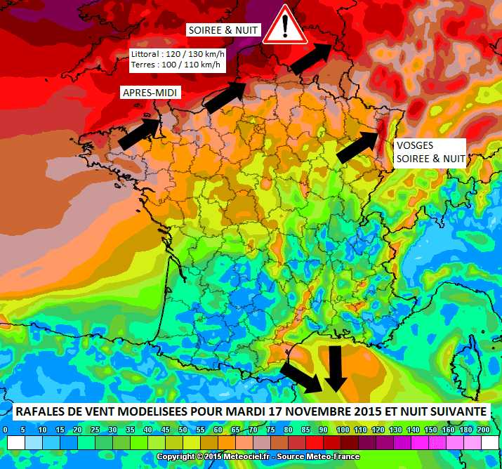 Image d'illustration pour Vigilance - Tempête Barney - Fort coup de vent sur le Nord Pas de Calais
