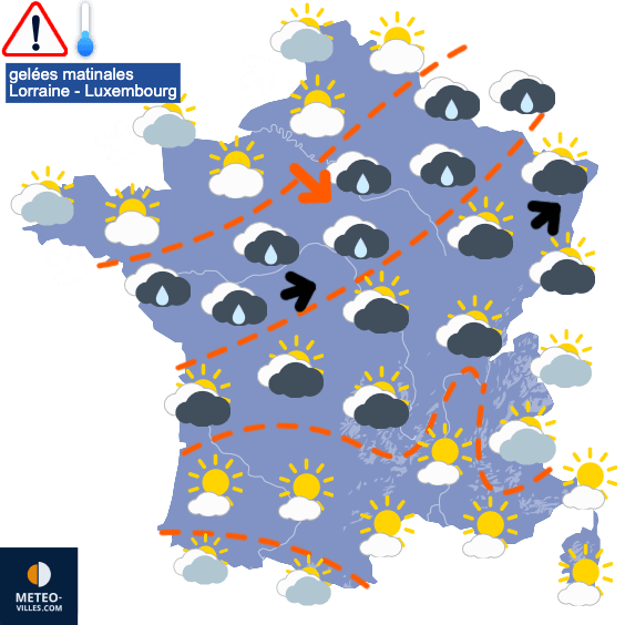 Carte de prévisions du temps du Samedi 24 mai 2025