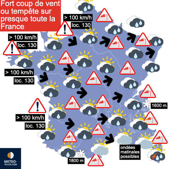 Carte de prévisions du temps du Jeudi 23 octobre 2025