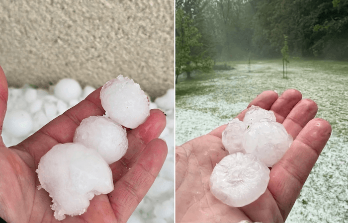 Orages et violentes chutes de grêle au sud-ouest ce lundi 19 mai
