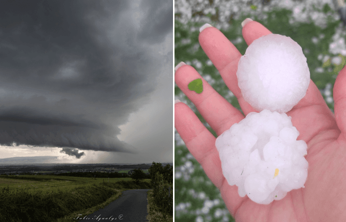 Nouveaux orages avec grosse grêle dans la Loire ce mardi 3 juin