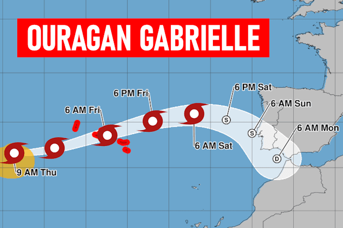 Gabrielle : un ouragan jusqu'en Europe ?