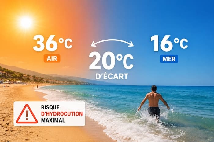 Danger d’hydrocution ce week-end : jusqu’à 20° de différence entre l’eau et l’air !