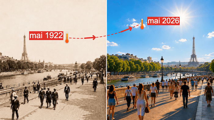 La chaleur actuelle vient de dépasser l'historique mois de mai 1922