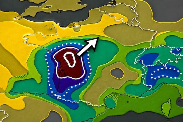 Violents orages avec un fort risque de grêle ce soir et cette nuit dans l'ouest et le nord de la France