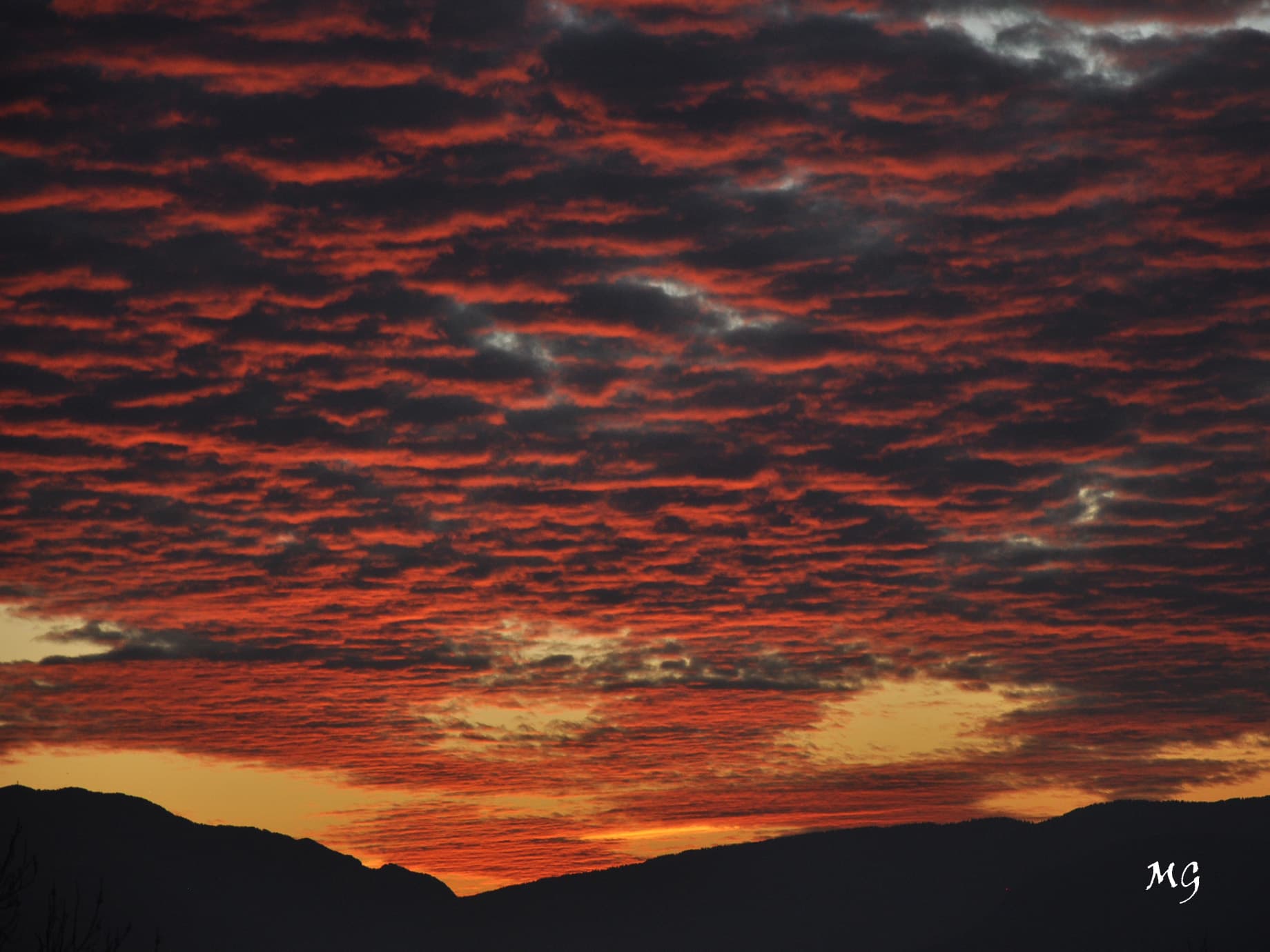 Quand le ciel s'embrase au coucher du soleil !!!