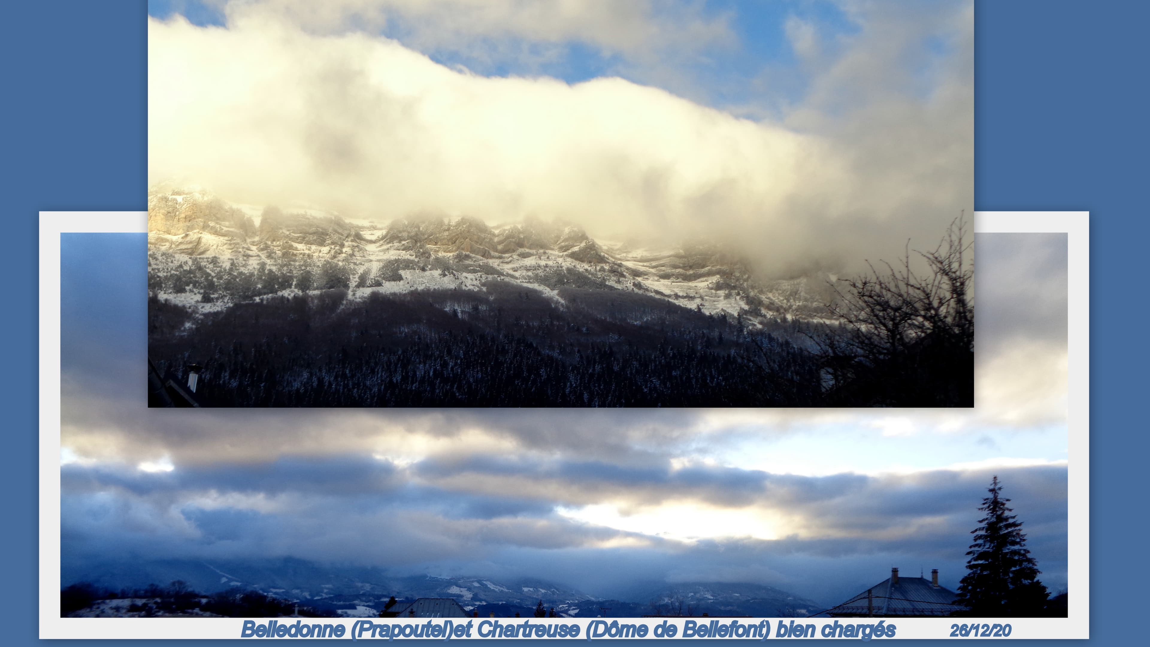 Froid, vent et chargés sur massif de belledonne et chartreuse