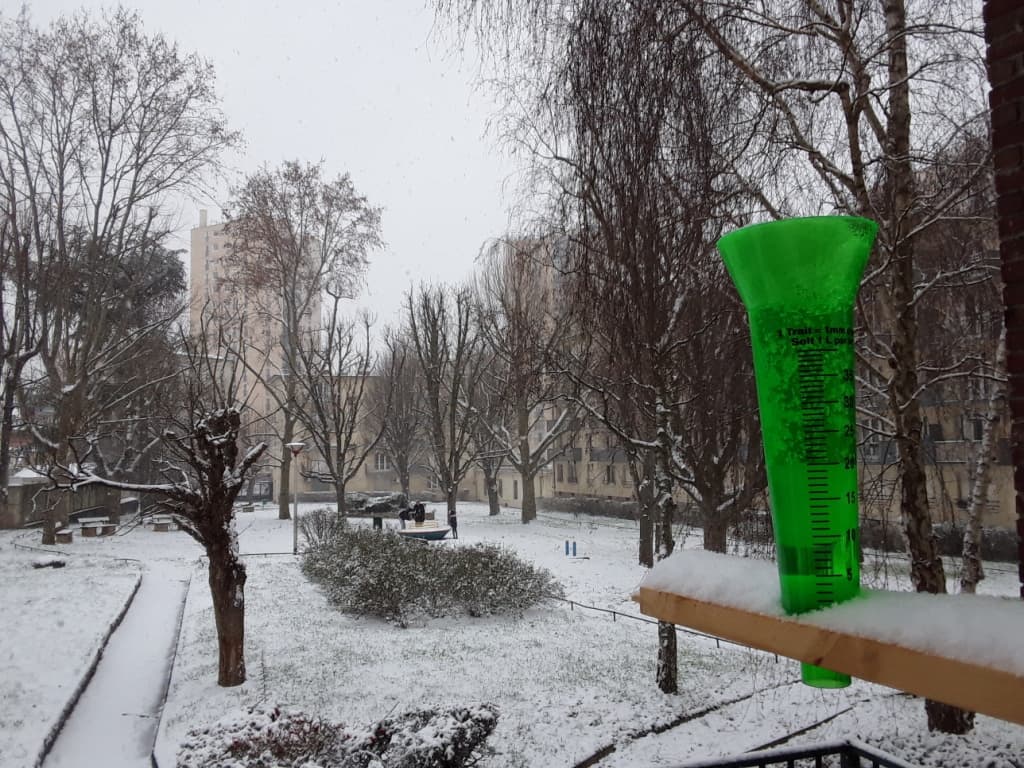 Neige fraîche et cumul de pluie de janvier 2021