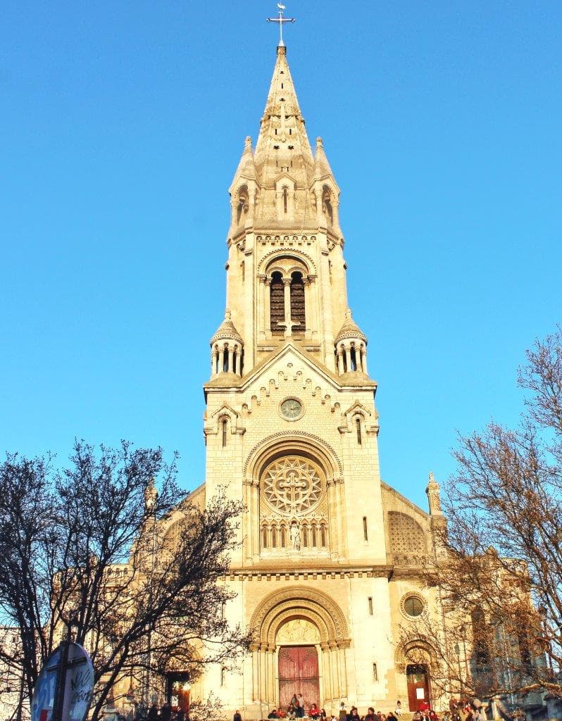 Eglise de Ménilmontant : Grand beau temps sur Paris le 7 Mars 2021