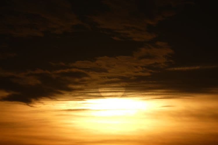 soleil en transparence