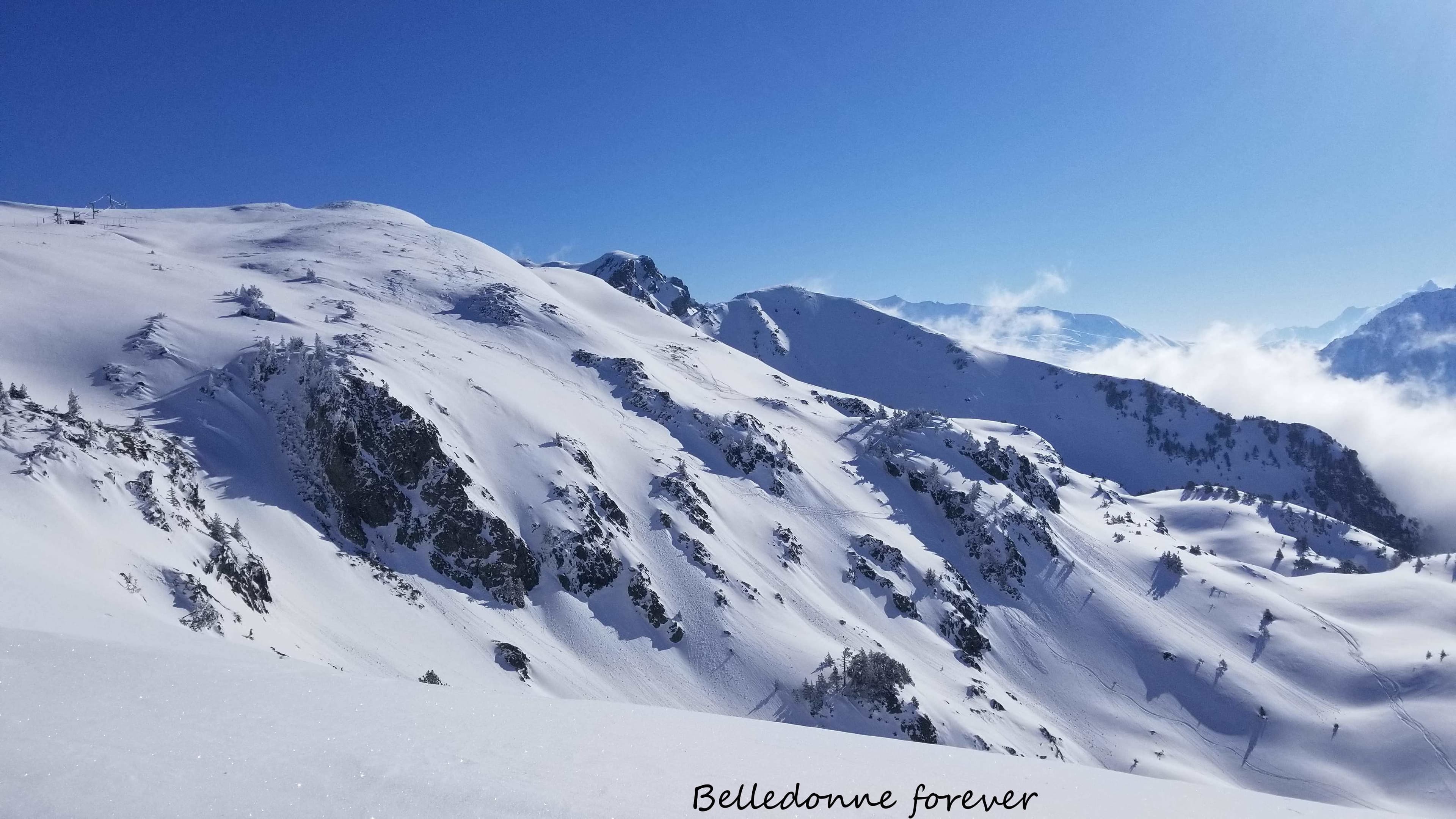 Le matin mer de nuage à 1800m pas chaud A.P.