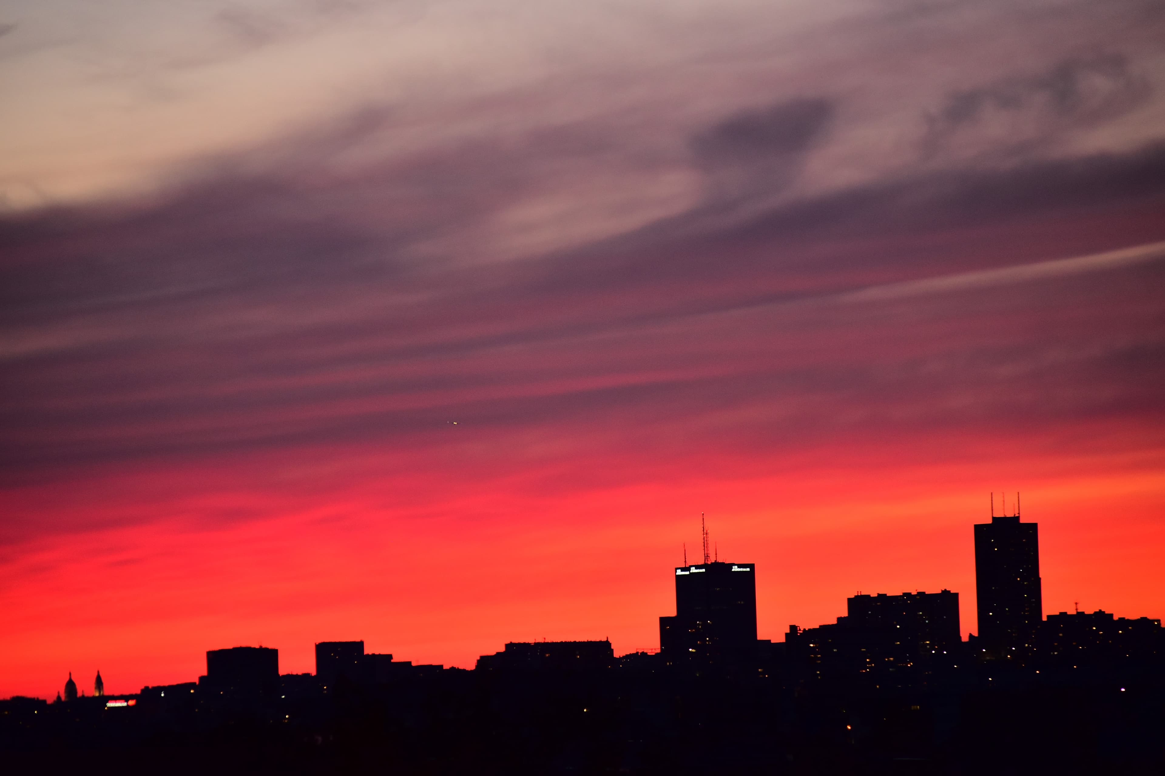 Coucher de soleil sur Bagnolet