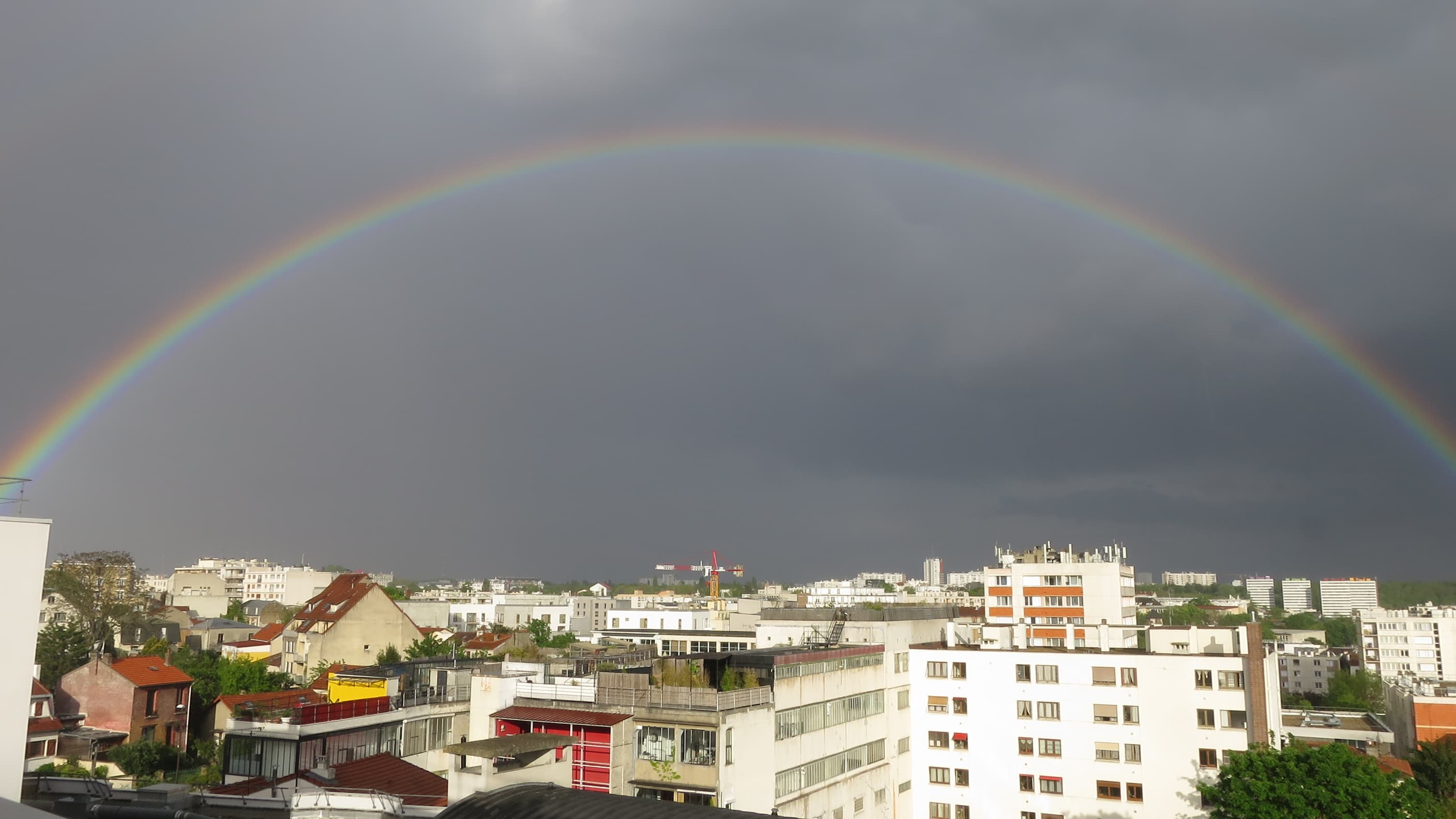 Arc en ciel sur Montreuil