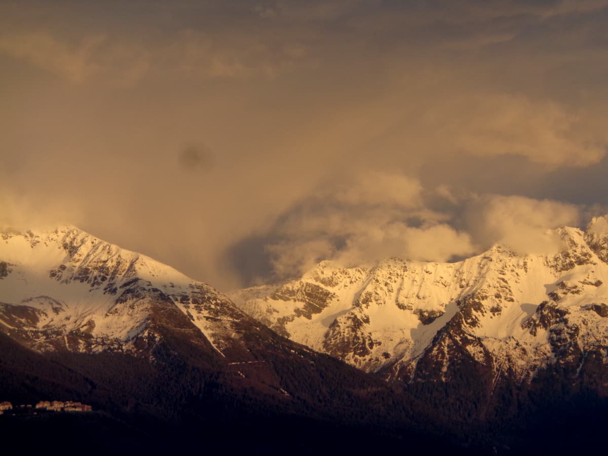 coucher du soleil sur Belledonne