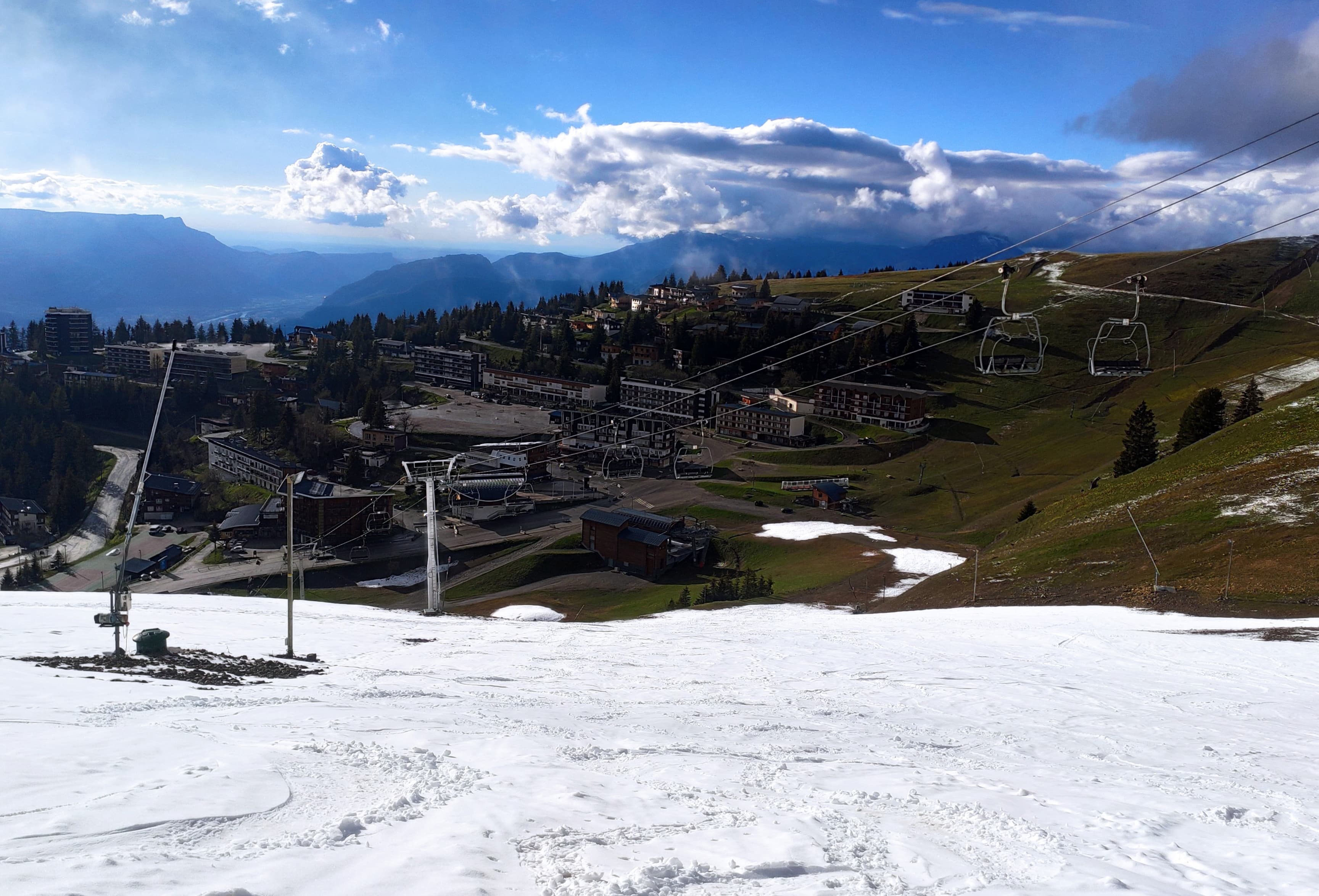 Retour sur la station avec le soleil