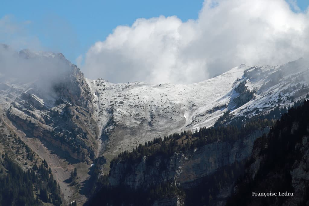 Col de Bellefond avec de la neige