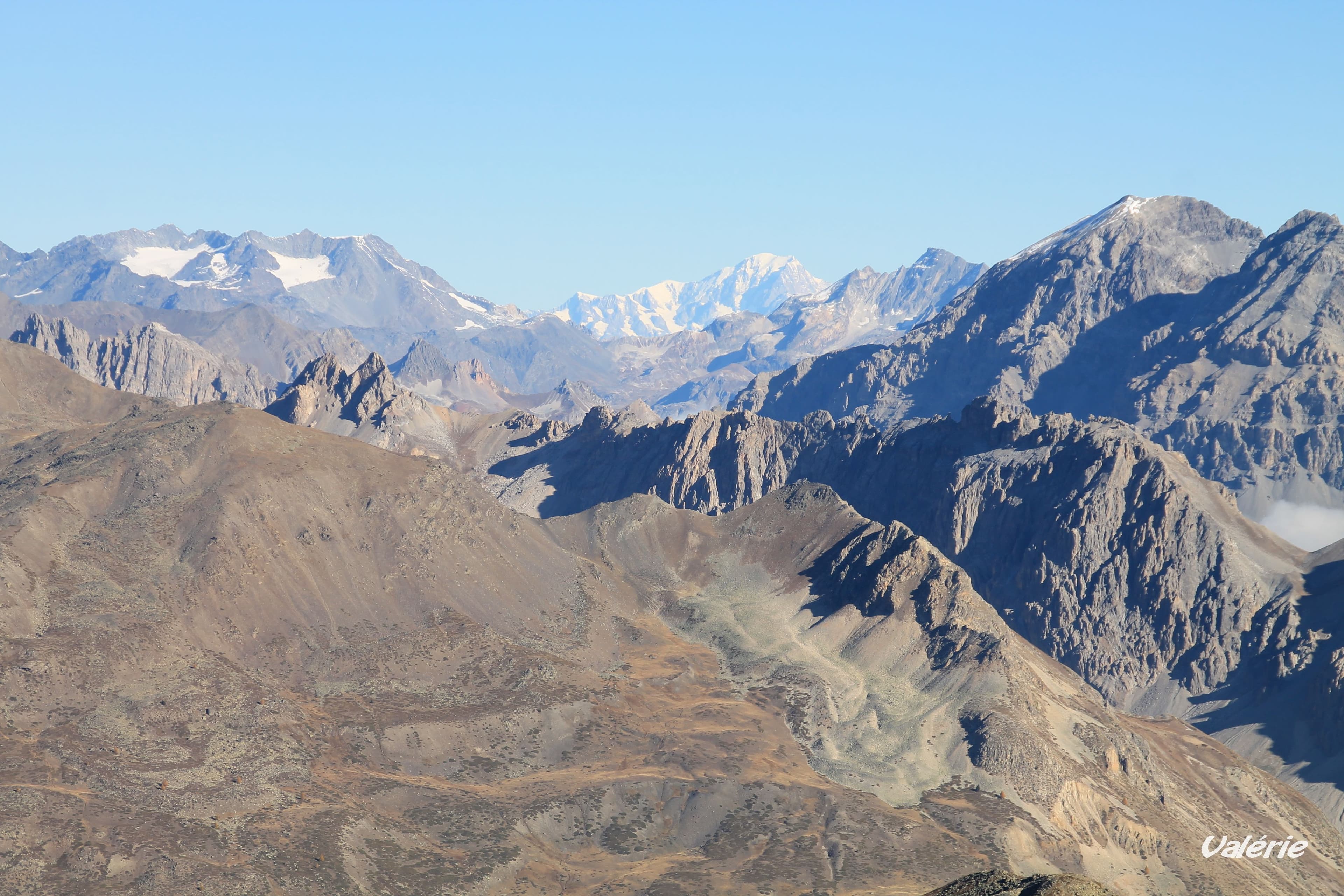 Mont Blanc vu depuis le Grand Aréa