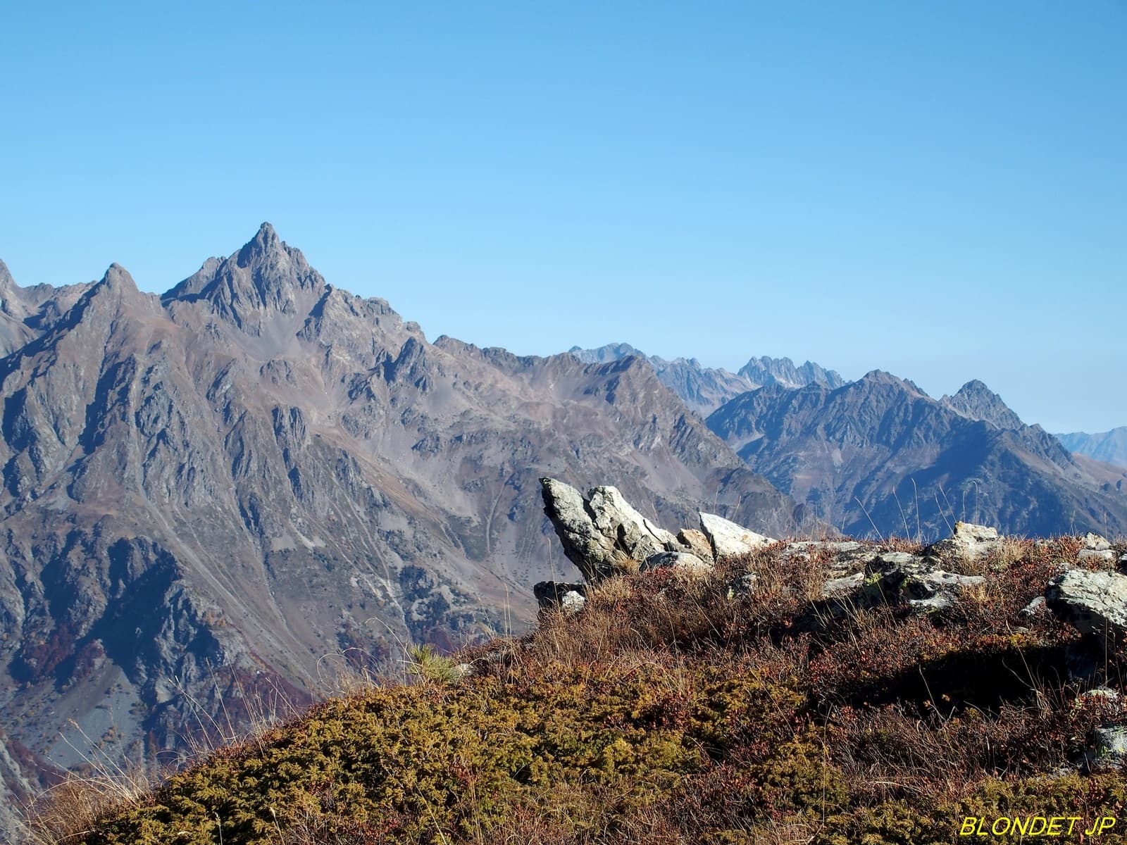 Belledonne vu de la Cime Chalvine