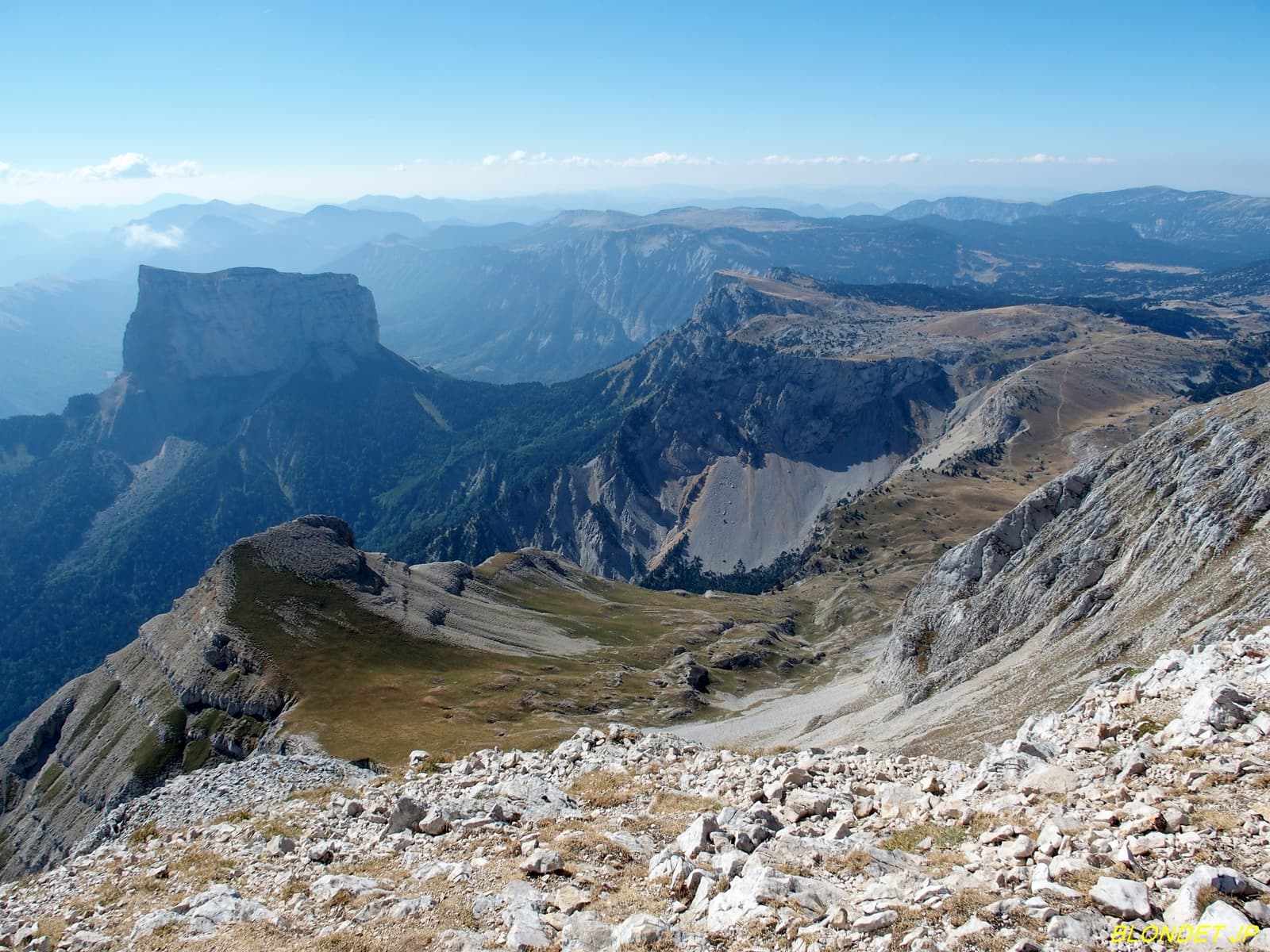 Vue du sommet du Gd Veymont