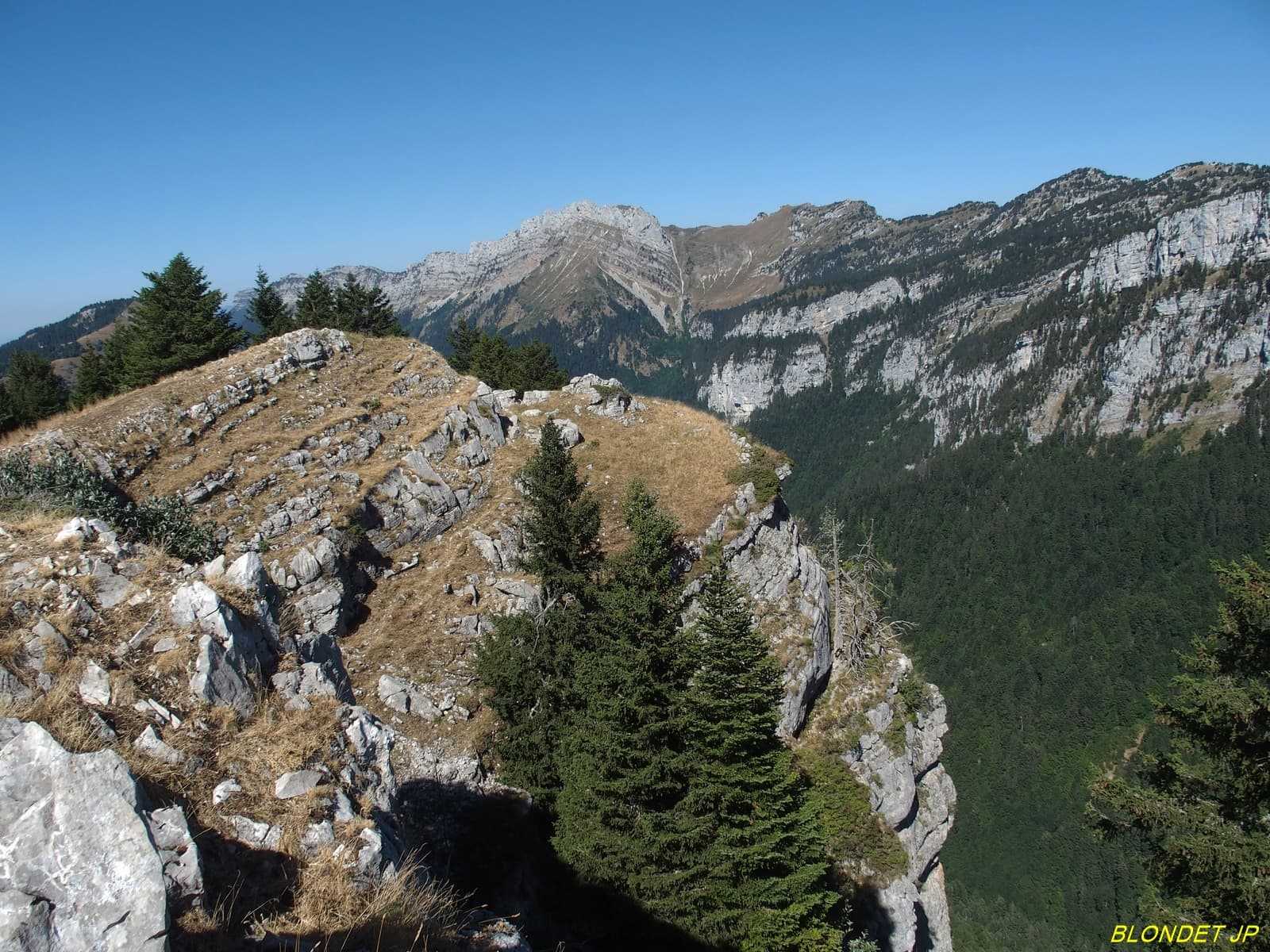 Lances de Mallisard vue du Roc d'Arguille