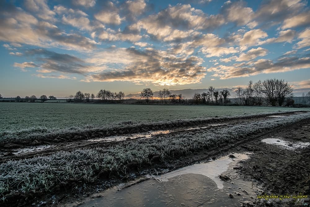 Givre et glace dans le bocage