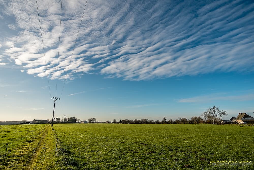 Quelques ondulations dans la plaque nuageuse