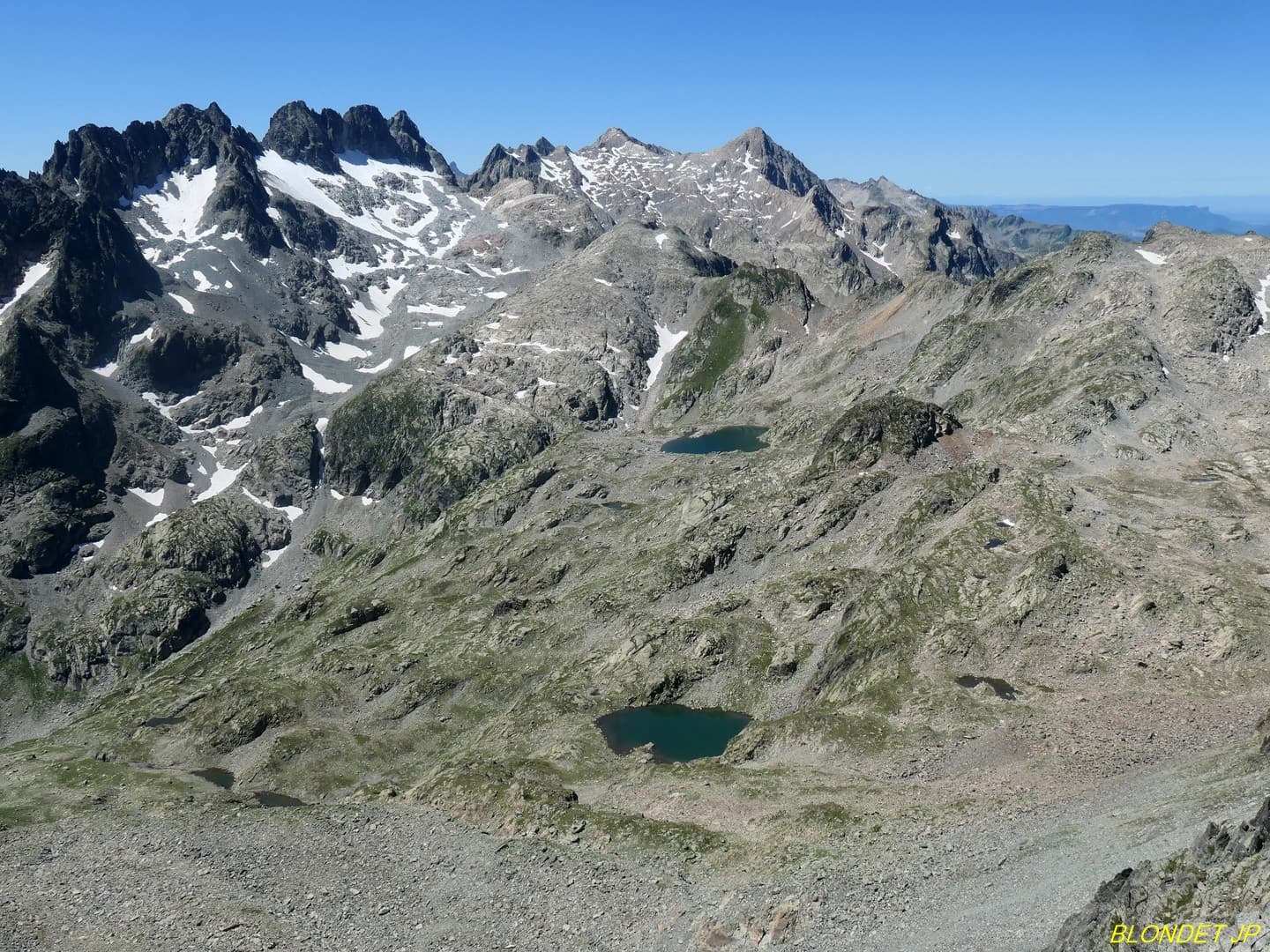 Lac du Sambuis et lac de la Croix vus du Sambuis