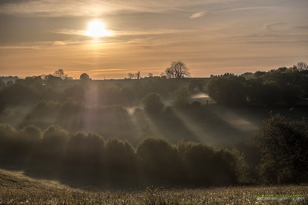 Rayonnement dans les bocagères collines