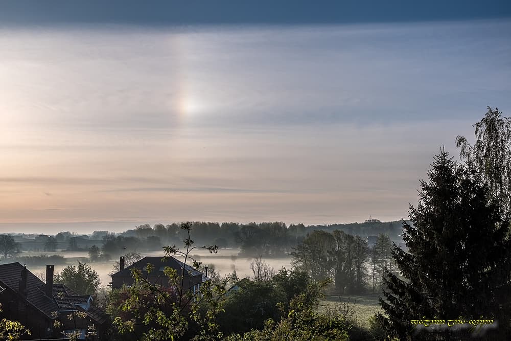 Brume et parhélie