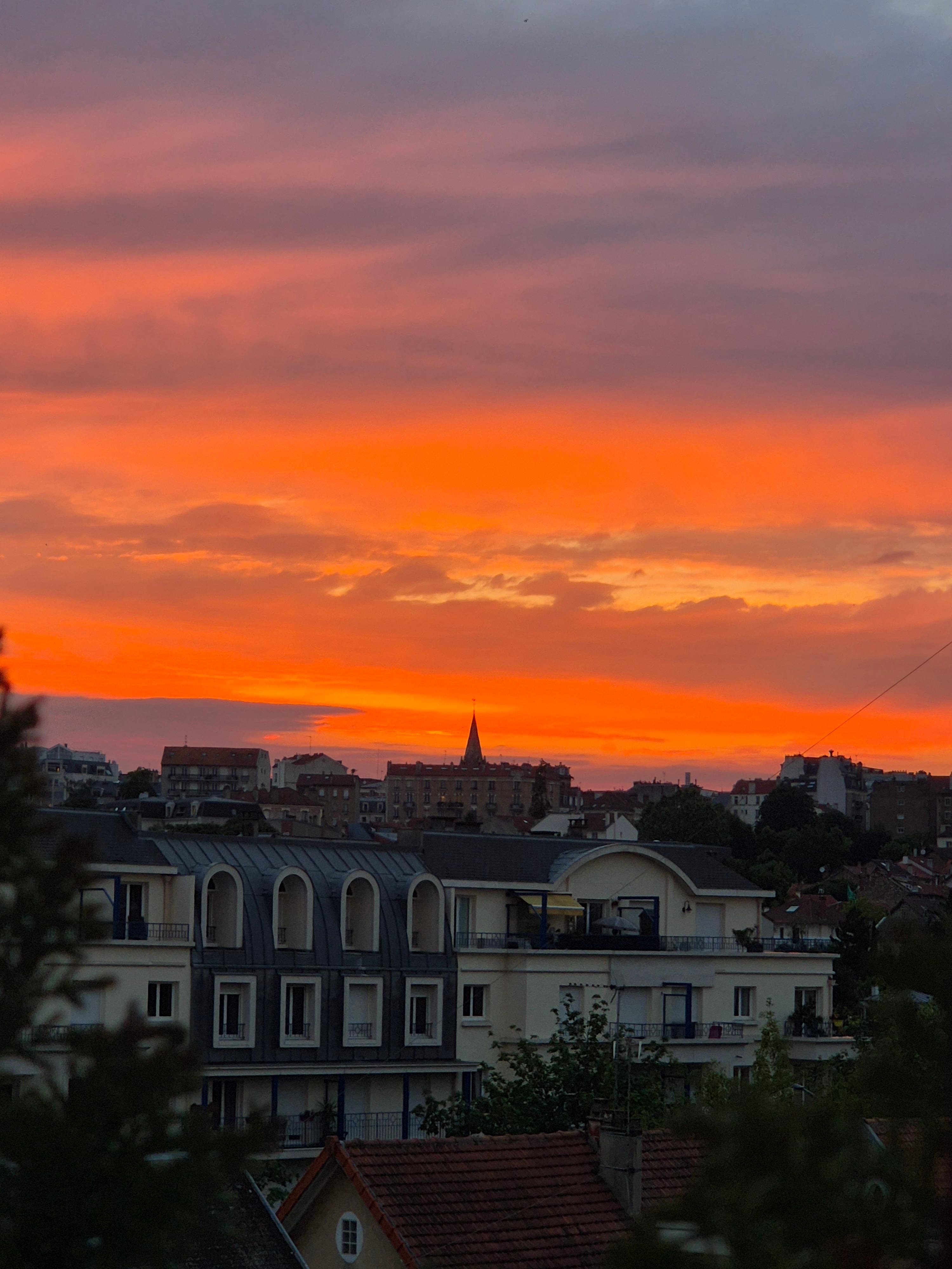 Coucher de soleil flamboyant