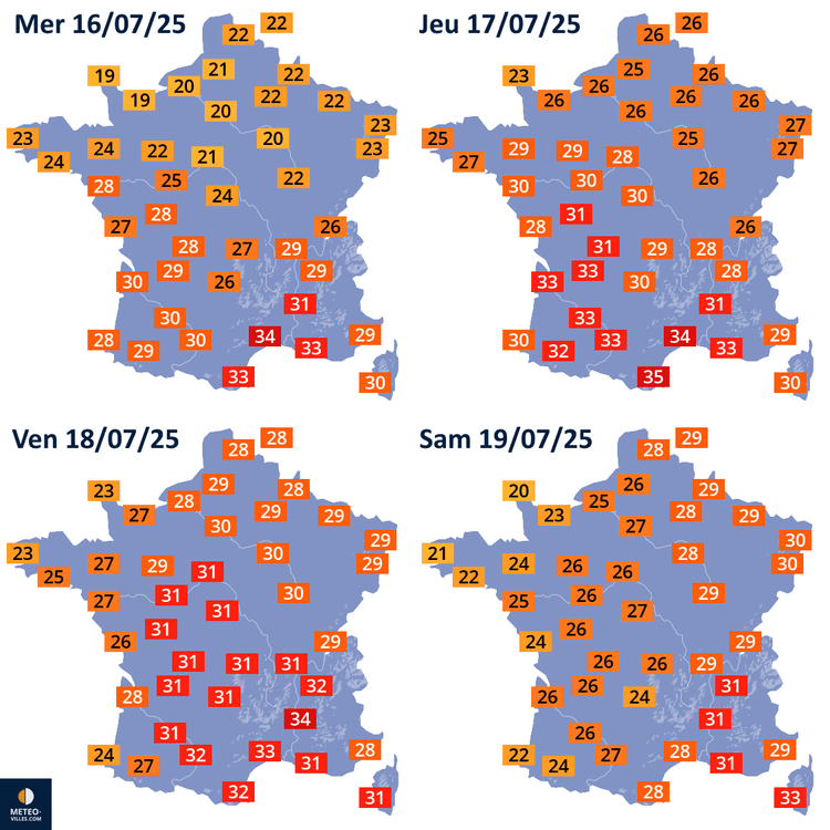 À quand la prochaine vague de chaleur en France ? 15/07/2025