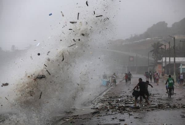 passage de la tempête ISAAC à Haïti