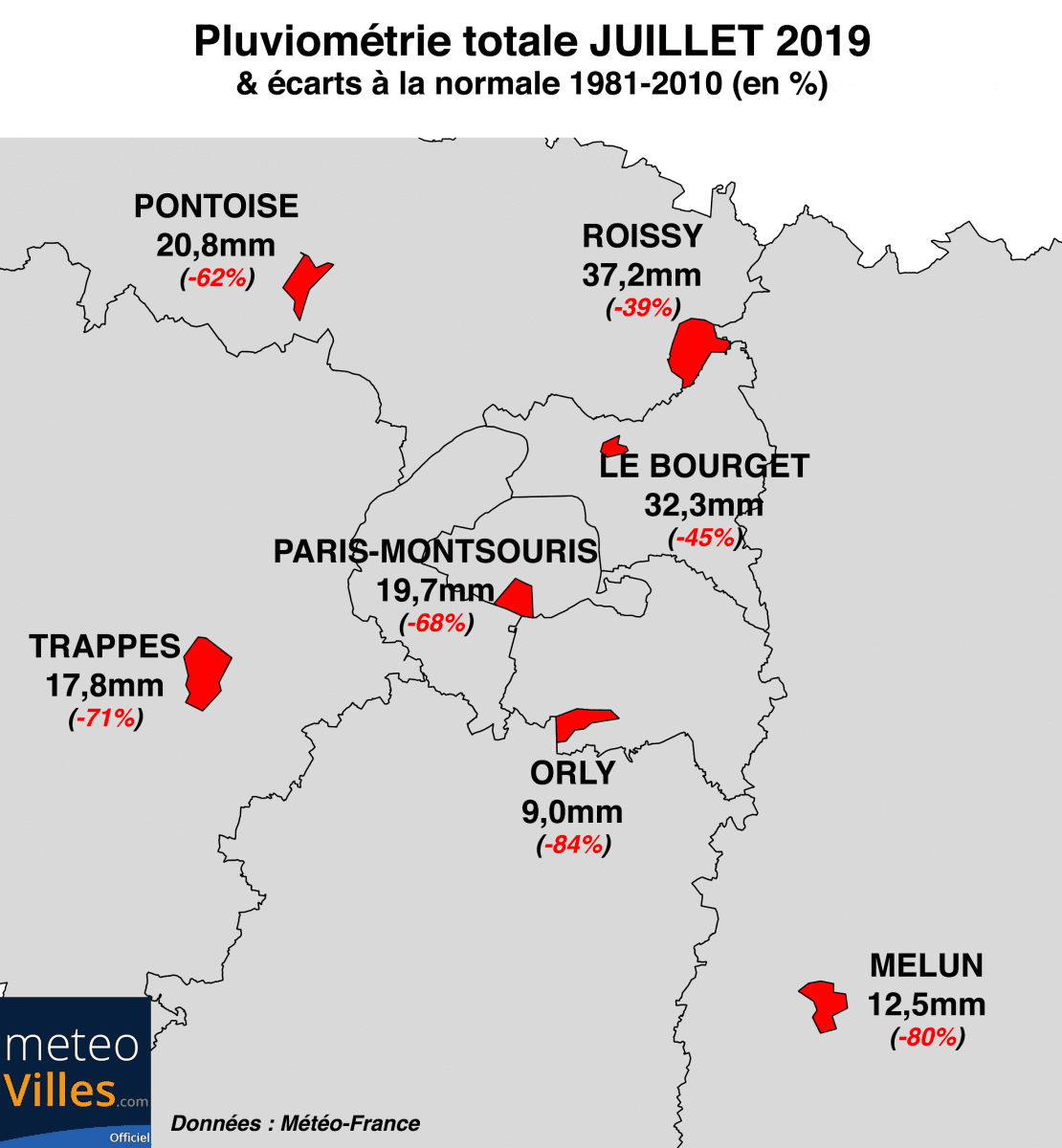 Image d'illustration pour Bilan météo de juillet 2019 à Paris et en Ile-de-France