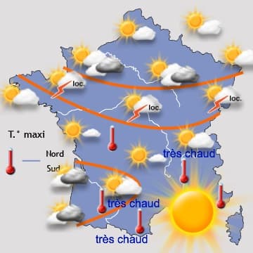 Image d'illustration pour Forte chaleur au Sud et à l'Est mardi et mercredi avant la chute