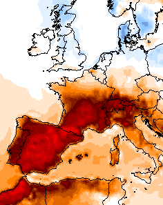 Image d'illustration pour Forte chaleur au Sud et à l'Est mardi et mercredi avant la chute