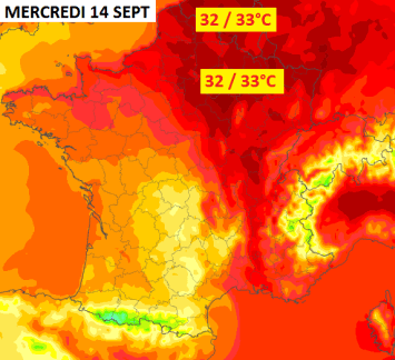 Image d'illustration pour Très forte chaleur tardive - prévision et suivi