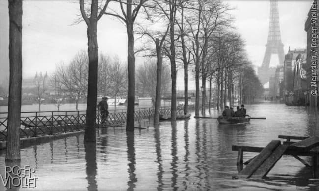 Image d'illustration pour Il y a 110 ans, la crue centennale de la Seine inondait Paris