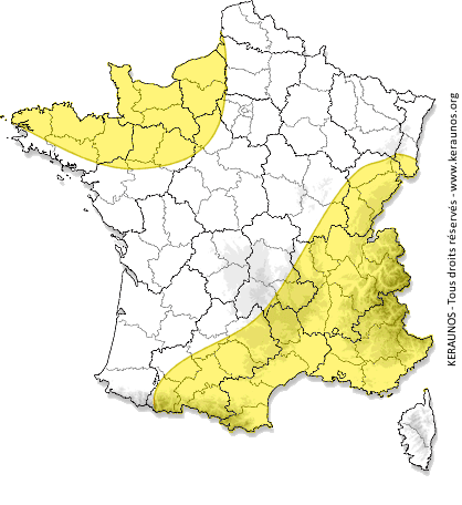 Image d'illustration pour Forte chaleur au Sud et à l'Est mardi et mercredi avant la chute