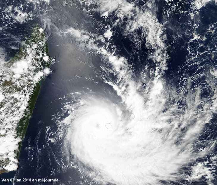 Image d'illustration pour Suivi du cyclone tropical intense Bejisa à La Réunion