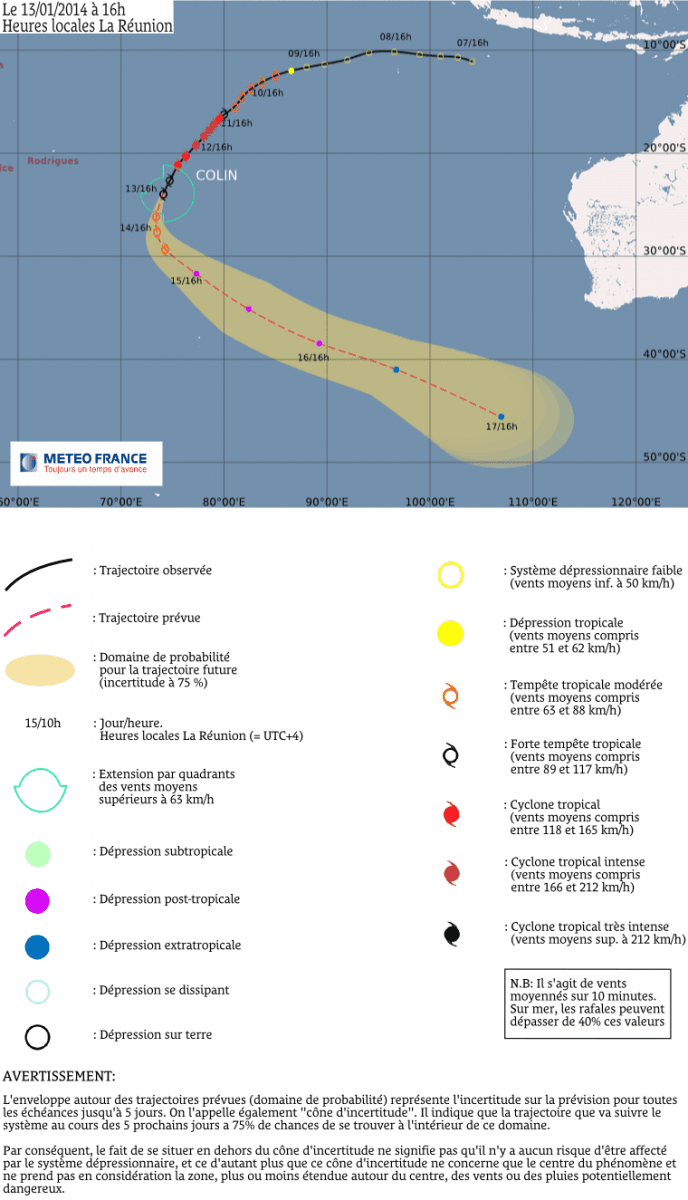 Image d'illustration pour Ex-cyclone Colin (Océan Indien)