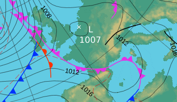 Image d'illustration pour Dégradation : pluie, vent, orage et neige en montagne