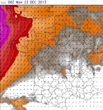 Image d'illustration pour Tempête Dirk : vents forts sur la France (vigilance)