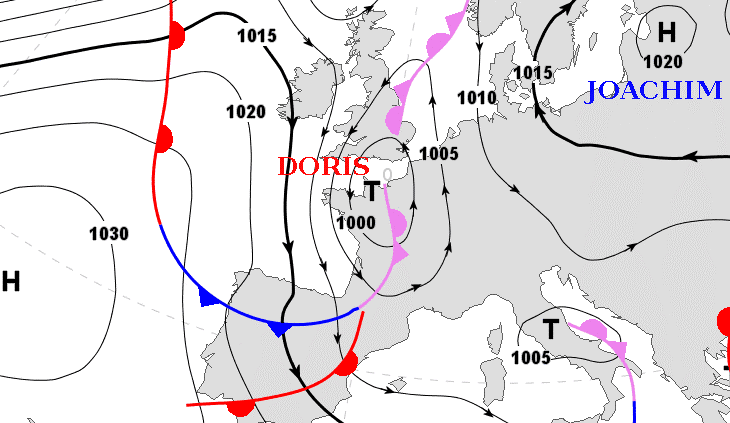Image d'illustration pour Dépression Doris & grandes marées : vent, vagues et risque de submersion