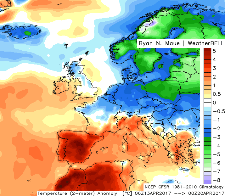 Image d'illustration pour Fraîcheur et giboulées d'avril la semaine prochaine ? 