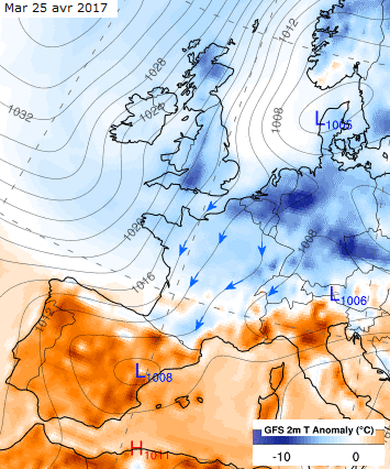 Image d'illustration pour Fraîcheur et giboulées d'avril la semaine prochaine ? 