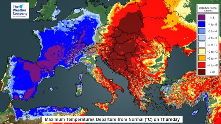 Image d'illustration pour Goutte froide : fraîches averses & neige en montagne  