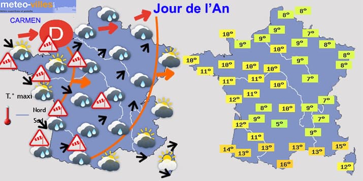 Image d'illustration pour Tempête Carmen : vers un Nouvel An très agité 