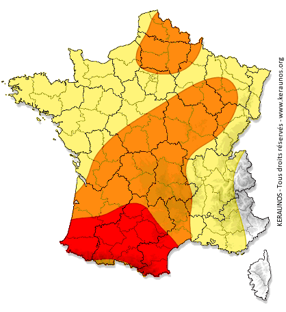 Image d'illustration pour Vigilance orage violent : foudre, inondations, grêle et vent 