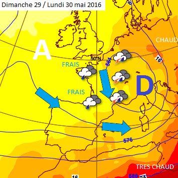 Image d'illustration pour Une fin de semaine sous les orages : grêle, foudre et vent